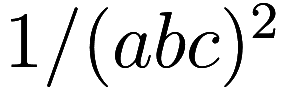 1/(abc)^2