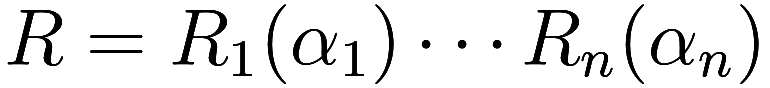 R = R_1(\alpha_1) \cdots R_n(\alpha_n)