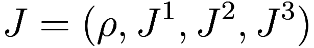  J = (\rho, J^1, J^2, J^3) 