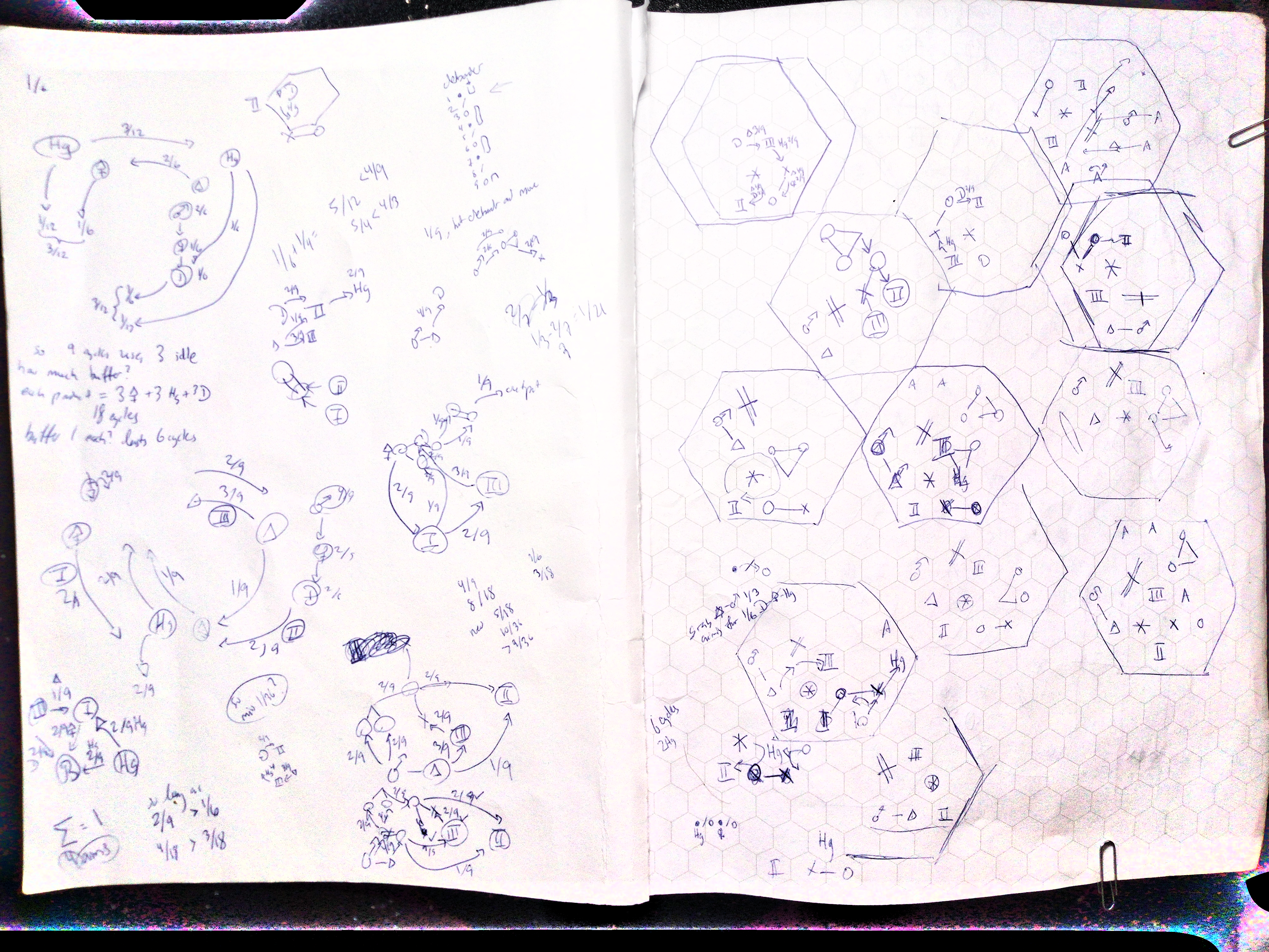 At left I have drawn a diagram of conduit usage at 13.5R, and at upper-left conduit usage at 18R. At right are attempts at designing the metal side chamber.